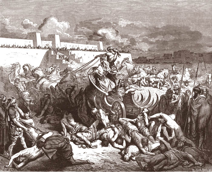 DAVIDE PUNISCE GLI AMMONITI samuele II , 12,26